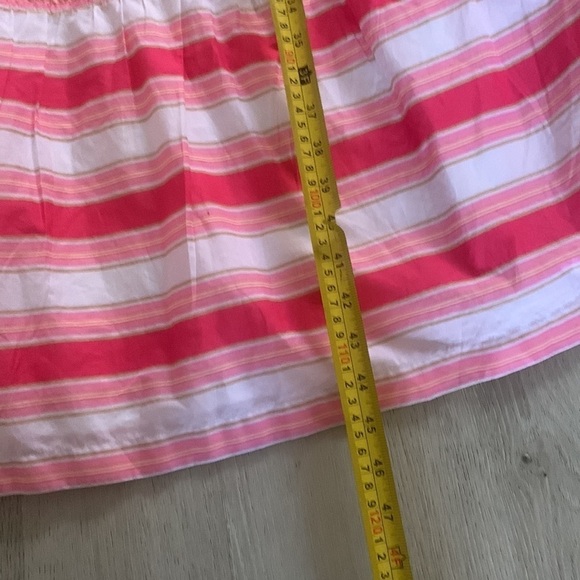 J.CREW NWOT Striped Squareneck Midi Dress Guava Spring Blossom - Size‎ 8 ruffles - Picture 15 of 16